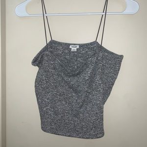 Gray Cropped Cami